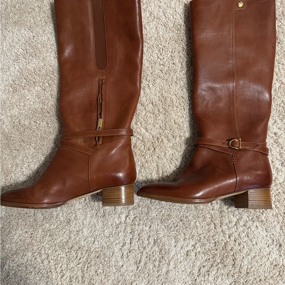 Sarah Flint Chestnut Leather Heeled Boots - Picture 4 of 7